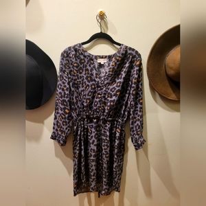 Loft leopard print dress Small